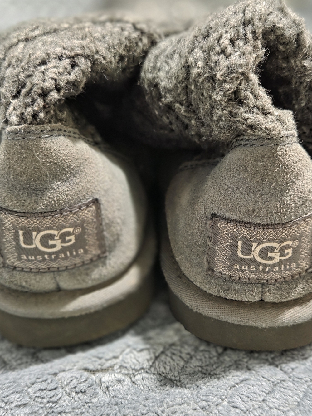 UGG Australia Classic Lattice Cardy Grey Knit Boot